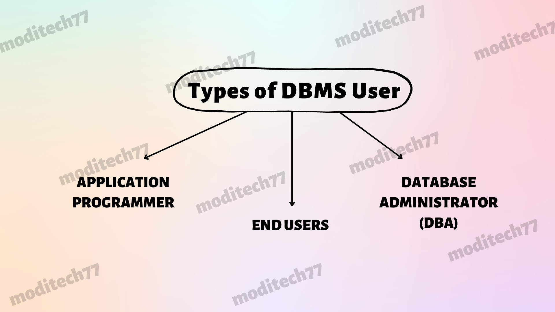 types of dbms user